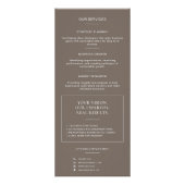 Moderne Taupe QR Code Professionele Consultant Reclamekaart (Achterkant)