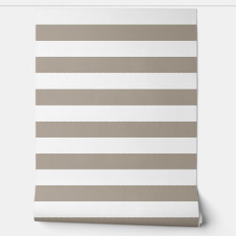 Moderne Taupe Stripes Behang