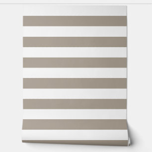 Moderne Taupe Stripes Behang