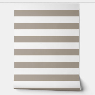 Moderne Taupe Stripes Behang