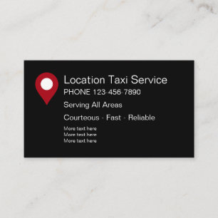 Moderne Taxi Service Visitekaartje