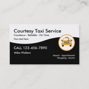 Moderne Taxi Service Visitekaartje