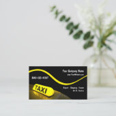 Moderne taxi Visitekaartjes (Staand voorkant)