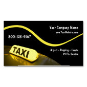 Moderne taxi Visitekaartjes Magnetisch Visitekaartje (Voorkant)