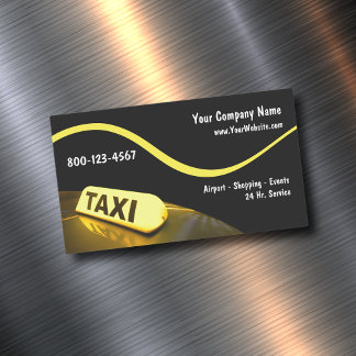 Moderne taxi Visitekaartjes Magnetisch Visitekaartje