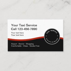 Moderne Taxidienst Visitekaartje