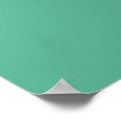 Moderne Teal Botanische Bladeren Sierkussen Poster (Hoek)