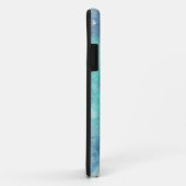 Moderne Teal en Paarse Tie-Dye Waterverf iPhone Case-Mate iPhone Case (Achterkant/rechts)