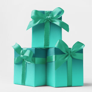 Moderne Teal en Turquoise Ombre Cadeaupapier