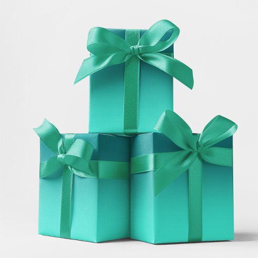 Moderne Teal en Turquoise Ombre Cadeaupapier