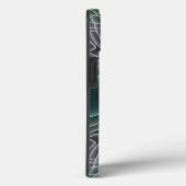 Moderne Teal Geometrische Fractale Kunst Grafisch Case-Mate iPhone Case (Achterkant / Rechts)