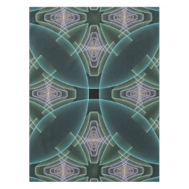 Moderne Teal Geometrische Fractale Kunst Grafisch Tafelkleed