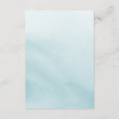 Moderne Teal Minimalistische QR Code Trouwen RSVP Kaartje (Achterkant)