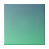 Moderne Teal Mintgroene Ombre Tegeltje (Voorkant)