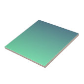 Moderne Teal Mintgroene Ombre Tegeltje (Zijkant)