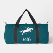 Moderne Teal Paardrijden Equestrian Plunjezak (Voorkant)
