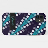 Moderne Teal Tribal patroon iPhone 5 Case-mate Case (Achterkant (horizontaal))