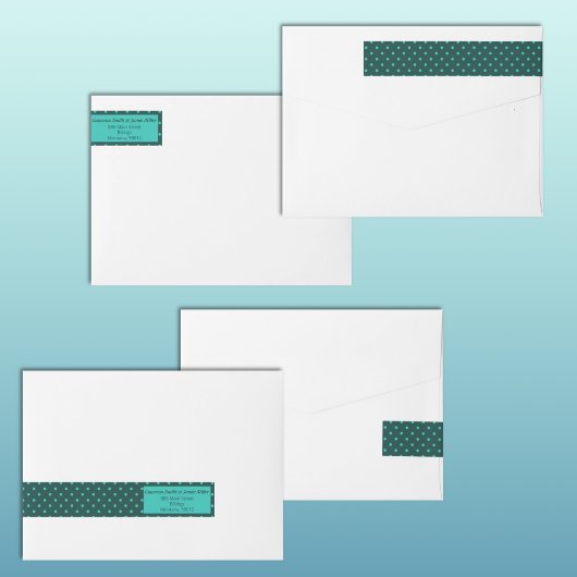 Moderne Teal Turquoise Stippen Geometrisch Patroon