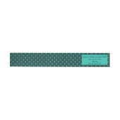 Moderne Teal Turquoise Stippen Geometrisch Patroon (Individueel)