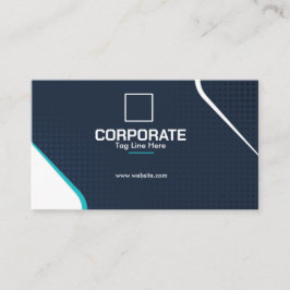 Moderne Teal Zwart Professioneel Visitekaartje