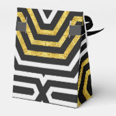 Moderne Tech Gold Glamour Design Party Favor Box Bedankdoosjes (Achterkant)