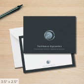 Moderne Tech Logo Note Kaart Notitiekaartje