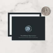 Moderne Tech Logo Note Kaart Notitiekaartje (Voorkant / Achterkant in situ)