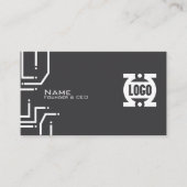 Moderne Tech Printplaat QR Code Zakelijke Kaart Visitekaartje (Voorkant)