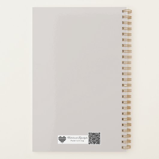 Moderne Tech Raster Beige Planner (Achterkant)