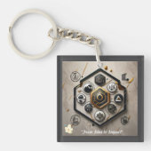 "Moderne technische wonderen" Sleutelhanger (Voorkant)