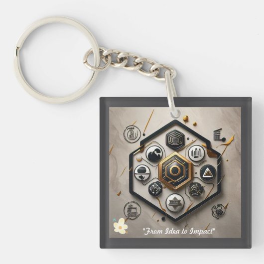 "Moderne technische wonderen" Sleutelhanger (Voorkant)