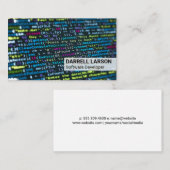 Moderne technologie | programmeercode visitekaartje (Voorkant / Achterkant)