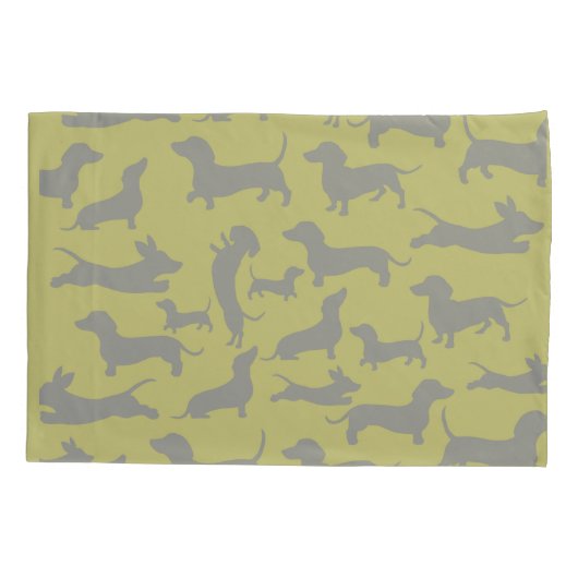 moderne teckel kussensloop (Achterkant)