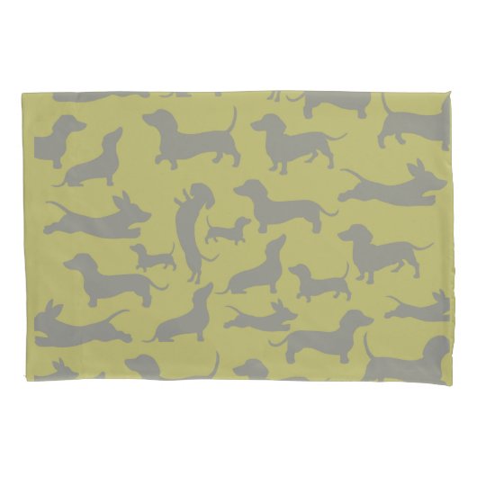 moderne teckel kussensloop (Voorkant)