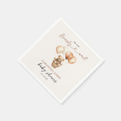 Moderne teddybeer genderneutraal Baby shower Servet (Hoek)