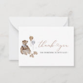 Moderne Teddybeer Teddykwekerij Waterverf Notitiekaartje (Voorkant)