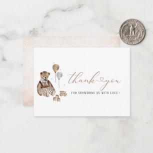 Moderne Teddybeer Teddykwekerij  Waterverf Notitiekaartje