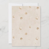 Moderne teddybeer waterverf baby showerInvitation Kaart (Achterkant)