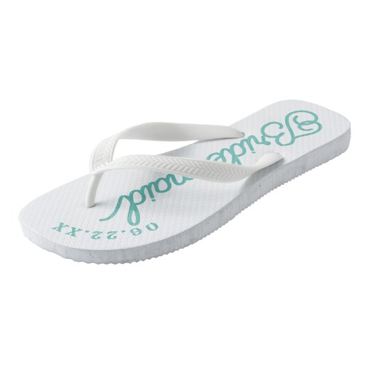 Moderne Teenslippers voor aangepaste bridal (Schuin)
