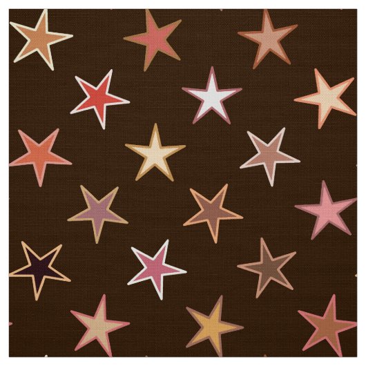 Moderne teerstaren, chocoladebruin en tan stof (Swatch)