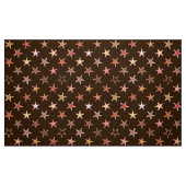 Moderne teerstaren, chocoladebruin en tan stof (Fat Quarter)