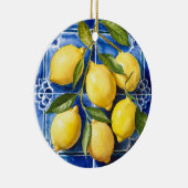 Moderne Tegels Azulejos Blue Keramisch Ornament (Rechts)