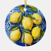Moderne Tegels Azulejos Blue Keramisch Ornament (Voorkant)