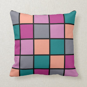 Moderne tegels Patroon 5 kleuren Kussen