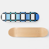 Moderne Tegels voor blauw en zwart vierkant Skateboard (Horizontaal)