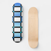 Moderne Tegels voor blauw en zwart vierkant Skateboard (Voorkant)