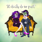 Moderne  teil Death do ons Part Sugar Skulls Raamsticker (Vel 3)