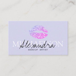 Moderne tekenlavendel voor make-up visitekaartje