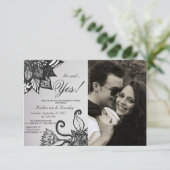 Moderne tekenpatronen voor zwarte en witte flacon kaart (Staand voorkant)