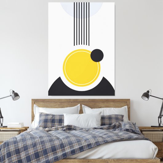 Moderne tekenstijlcanvas afdrukken (Insitu (Slaapkamer))